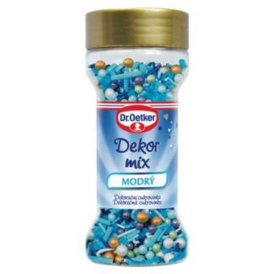 Dekor mix Dr. Oetker modrý (50 g)