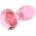 Kiotos Glass Plug Crystal Gem Pink