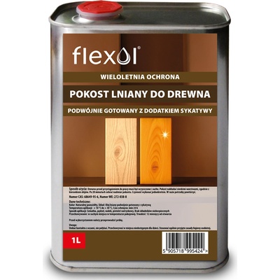 Lněný olej na dřevo přírodní vařený RYCHLESCHNOUCÍ OLEJ 1L Flexol