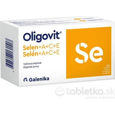 Galenika Oligovit Se Selén + Vitamín A C E 60 kapsúl