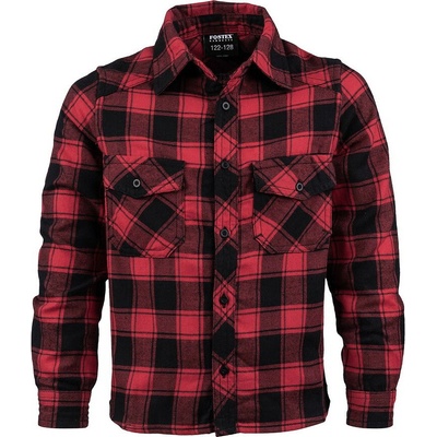 Fostex Lumberjack košile dětská kostkovaná dřevorubecká červená