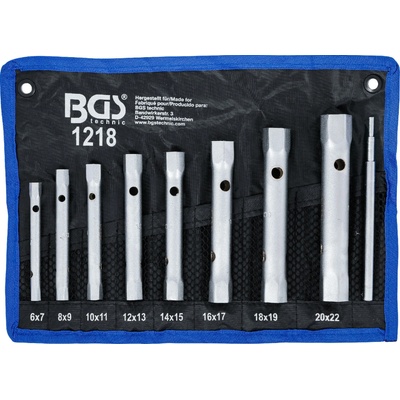 BGS Technic Klíče trubkové oboustranné 6x7-20x22mm 8ks BGS 1218