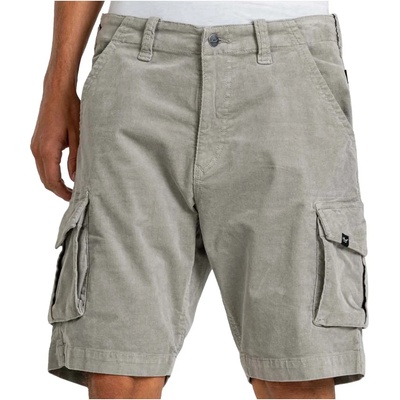 Reell Мъжки къси панталони Reell City Cargo Short ST Shorts - Baby Cord Aqua Grey - размер 33 (UK) (012-1521-0516)
