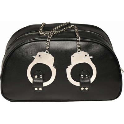 XR Brands Bondage Travel Bag With Handcuffs - Black
