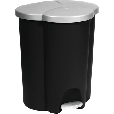 Curver TRIO PEDAL BIN 40L Odpadkový kôš 47,8 x 39,4 x 59,2 cm čierny 03942-26