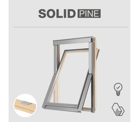 RoofLITE SOLID PINE 78 x 140 cm