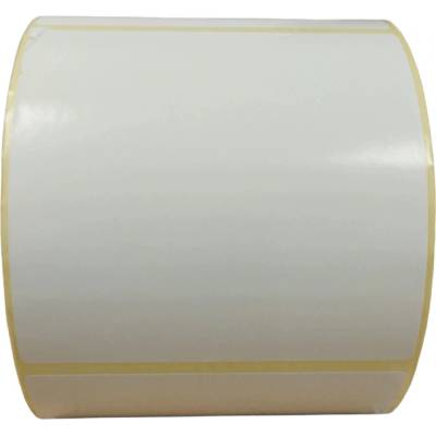 Termo Etiketa 90 mm x 90 mm, Thermo eco, Biela, Dutinka 40 mm, 500 ks/kotúč, Odlepiteľné lepidlo, Priemer kotúča 99 mm