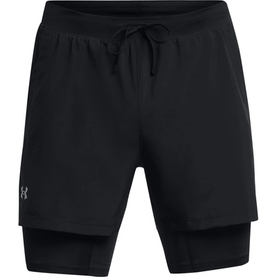 Мъжки къси панталони Under Armour UA Launch Mens 2-in-1 5in Shorts - Black