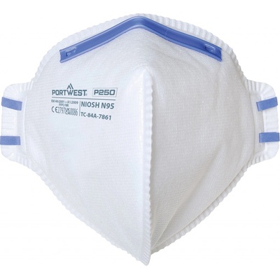 Portwest P250 FFP2 Časticový respirátor 20 ks biela UNI