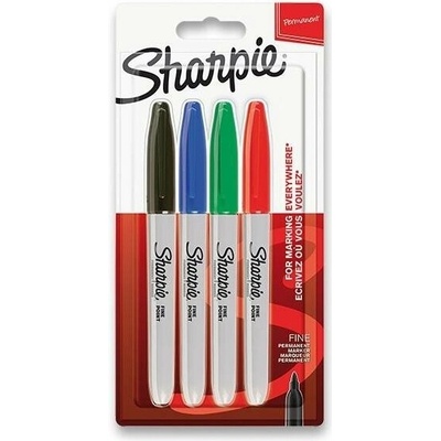 Permanentný popisovač Sharpie Fine sada 4 ks