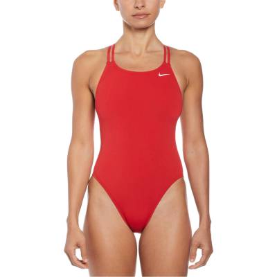 Nike Дамски бански костюм Nike Spider Back Swimsuit Womens - University Red