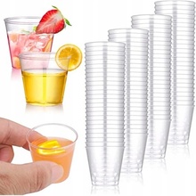 Economy Poháre plastové "kryštál" 40ml priehľadné