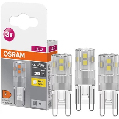Osram LED žárovka G9 1,9W/827 LEDBASEPIN20 3 ks/blistr