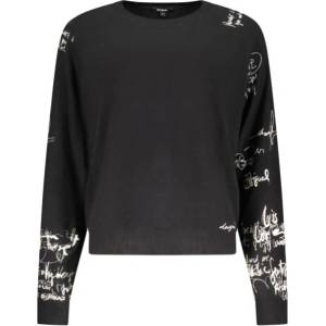 Desigual Дамски пуловер desigual, Размер xl, Цвят Черен (26swjf10_ne2000)
