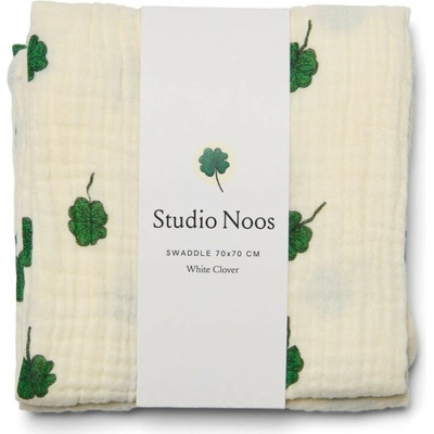 Studio Noos Swaddle zavinovačka Print Medium White Clover