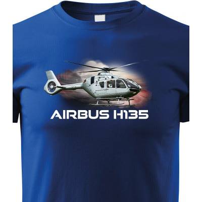 Dětské tričko Airbus Helicopters H135 ModráCanvas Dětské tričko Bezvatriko.cz 3234