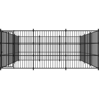 vidaXL Venkovní psí kotec 450 x 450 x 185 cm