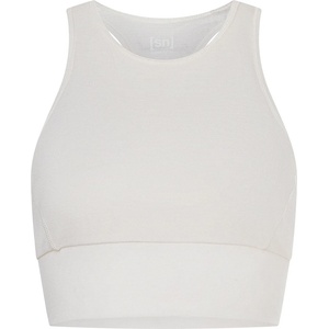 super. natural Дамски спортен сутиен Super. natural Women's Liquid Flow Top Sports bra - Fresh White - размер XS (114-2054-0811)