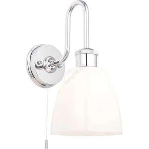 Endon Lighting 95506 - Настенно осветително тяло за баня PIPER 1xE27/10W/230V IP44 лъскав хром (EN0462)
