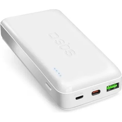 SBS POWER BANK 20 000mAh, 1xUSB C, 1xUSB A, AFC SBS - WHITE (TTBB20000PD20W)