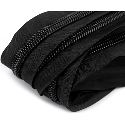 Stoklasa Zip stanový spirálový No 10 s oboustranným jezdcem délka 195 cm Balení: 1 ks, Varianta: černá černá