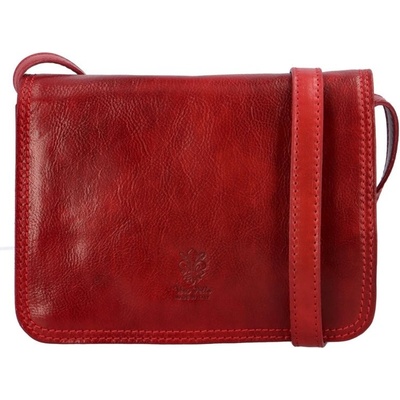 Vera Pelle kožená crossbody střední 8552 RED LVo červená