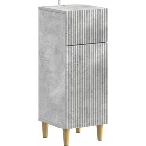 vidaXL Шкаф за баня ARNHEM Бетонно сиво 30 x 31 x 80 см (896608)