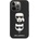 KARL LAGERFELD Гръб Karl Lagerfeld PU Saffiano Karl and Choupette Heads Case за iPhone 13 Pro - Черен