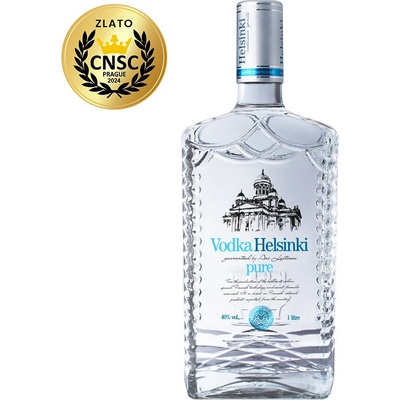Vodka Helsinki Pure 40% 1 l (holá láhev)