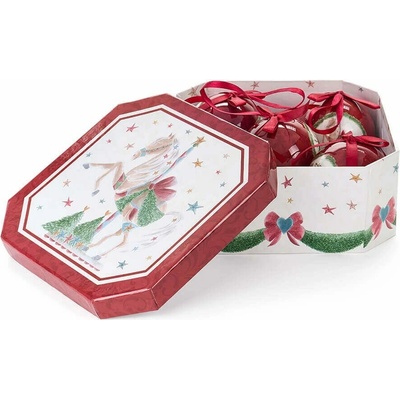 Vianočné gule Vintage set 5 ks - Nuvole di Stoffa