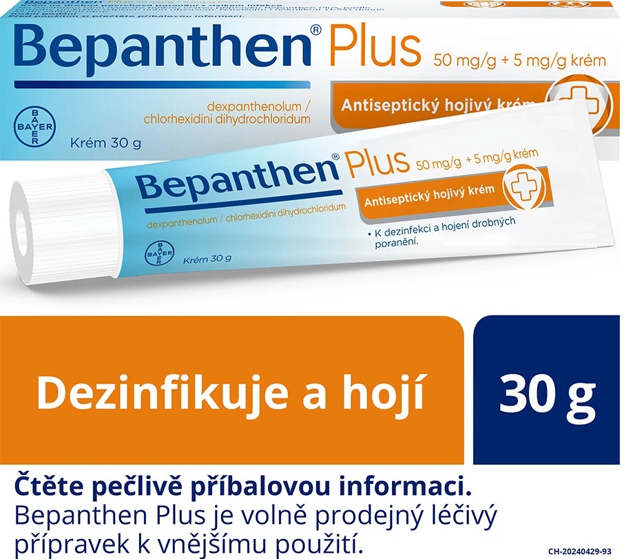 BEPANTHEN PLUS DRM 50MG/G+5MG/G CRM 30G