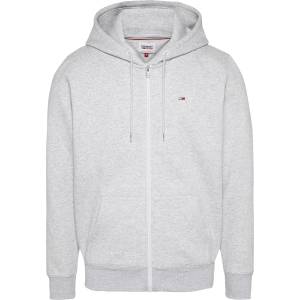 Tommy Hilfiger Суичър Tommy Jeans Flag Basic Zip Hoodie - Grey