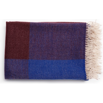 tre Карирано одеяло Blend Throw синьо-бяло (BT154BW)