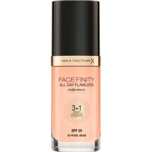 MAX Factor Facefinity All Day Flawless дълготраен фон дьо тен SPF 20 цвят 35 Pearl Beige 30ml