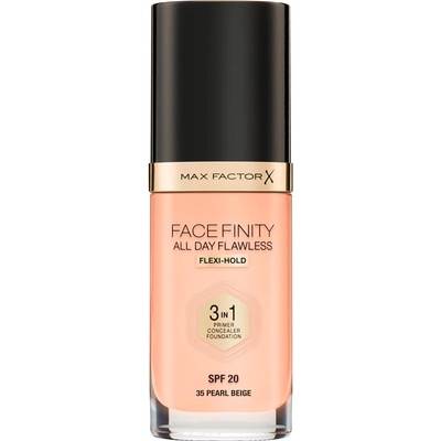 MAX Factor Facefinity All Day Flawless дълготраен фон дьо тен SPF 20 цвят 35 Pearl Beige 30ml