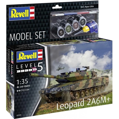 REVELL ModelSet tank 63342 Leopard 2 A6M+ 1:35