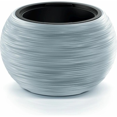 PROSPERPLAST Kvetináč s vkladem FURU BOWL svetlo sivý 37,8cm