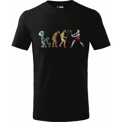 IMPAR Tričko Evoluce tenisu dětské trička Černá