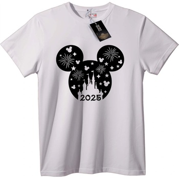 NOONEBRAND Тениска Mickey Mouse Фойерверки 2025 - M, Black