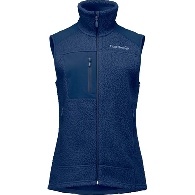 Norrøna Дамски поларен елек Norrøna Women's Trollveggen Warm3 Vest Fleece vest - Indigo Night (132-1548-0113)