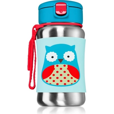Skip Hop Zoo Straw Bottle Owl 12 m+ 350 ml