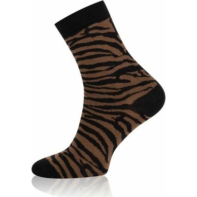Italian Fashion dámske ponožky Zebra Zvierací vzor