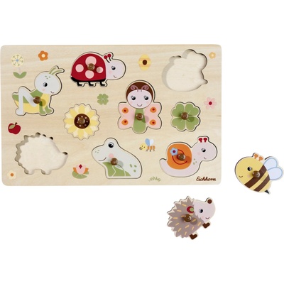 Eichhorn Пин пъзел Eichhorn - С животни, 9 части, асортимент (100006841)