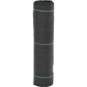 vidaXL Мембрана против плевели, черна, 0, 5x50 м, PP (4005174)