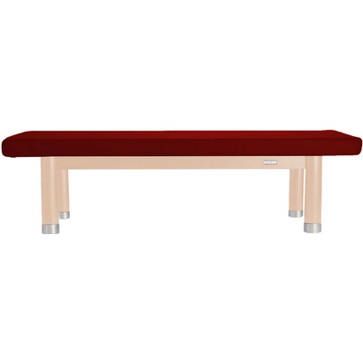 Clap Tzu Luxusní thajské masážní lehátko AMBRA Thai Barva čalounění: PU vínová (wine red) Doplňky: bez doplňků Barva konstrukce: lakovaný buk 202 x 115 cm 60 kg 13 barev
