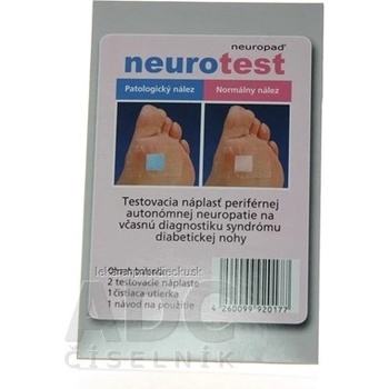 Neurotest emp Neuropad test diabetickej polyneuropatie 2 ks