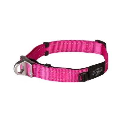 Rogz Safety Collar Quick Release Magnetic Collar Medium -Магнитен светлоотразителен нашийник за кучета 27 - 39 см. / 16 мм. розов