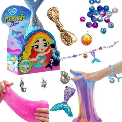 Wiky Sliz tvarovacia morská víla modrá glitter 250 ml