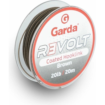 Garda šňůra Revolt Coated Hooklink Brown 20m 20lb