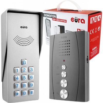 EURA ADP-38A3 Dverový telefón ENTRA grafitový